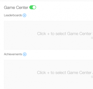 Add Game Center before sending to review
