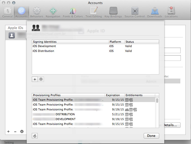 Refresh Xcode Provisioning Profiles