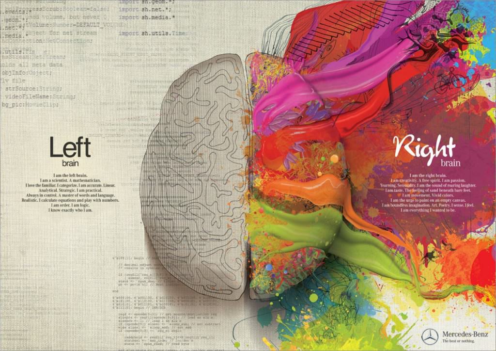 Mercedes Benz - Left Right brain ad