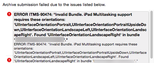 Invalid Bundle